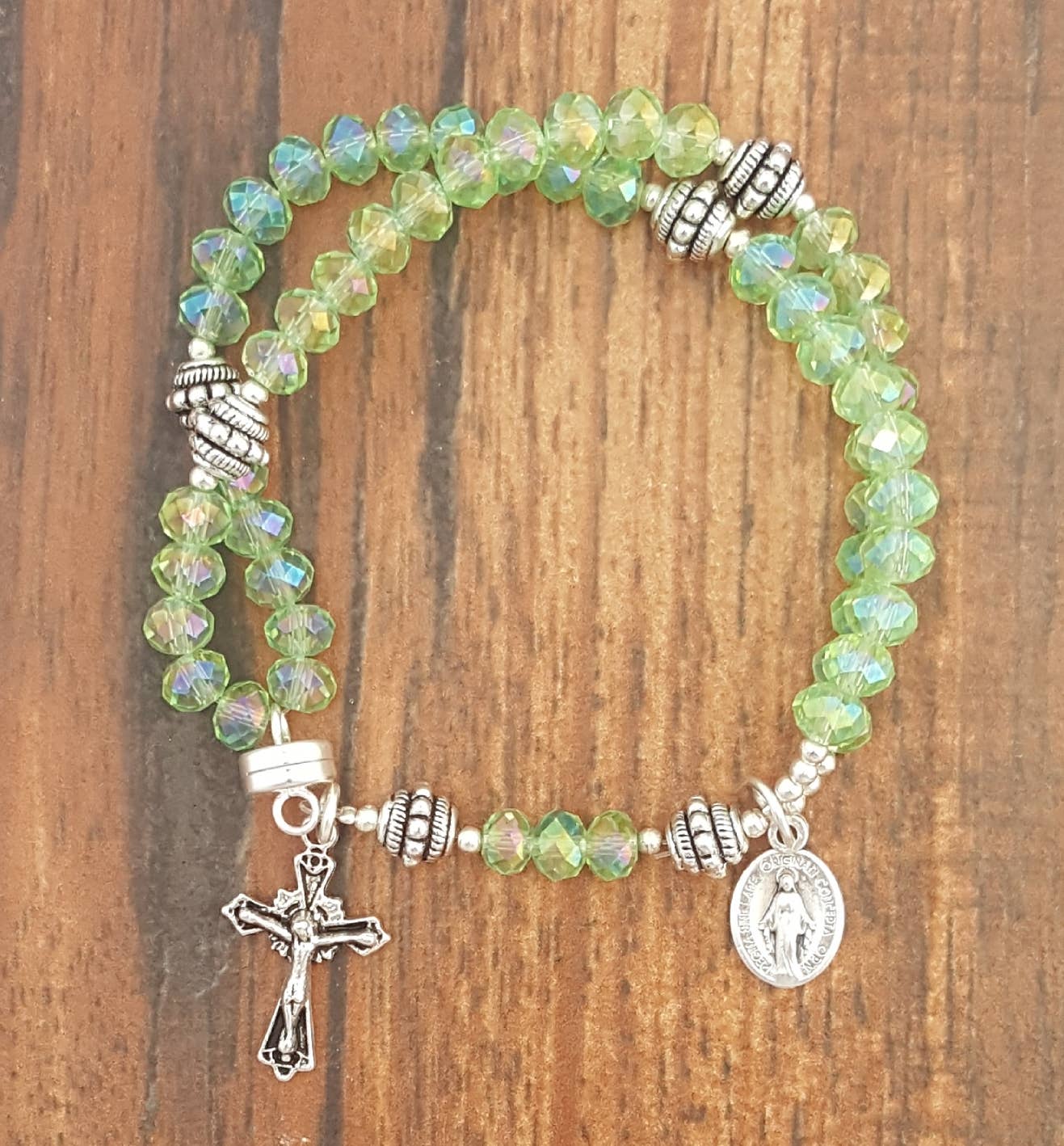 Peridot Crystal Wrist Rosary