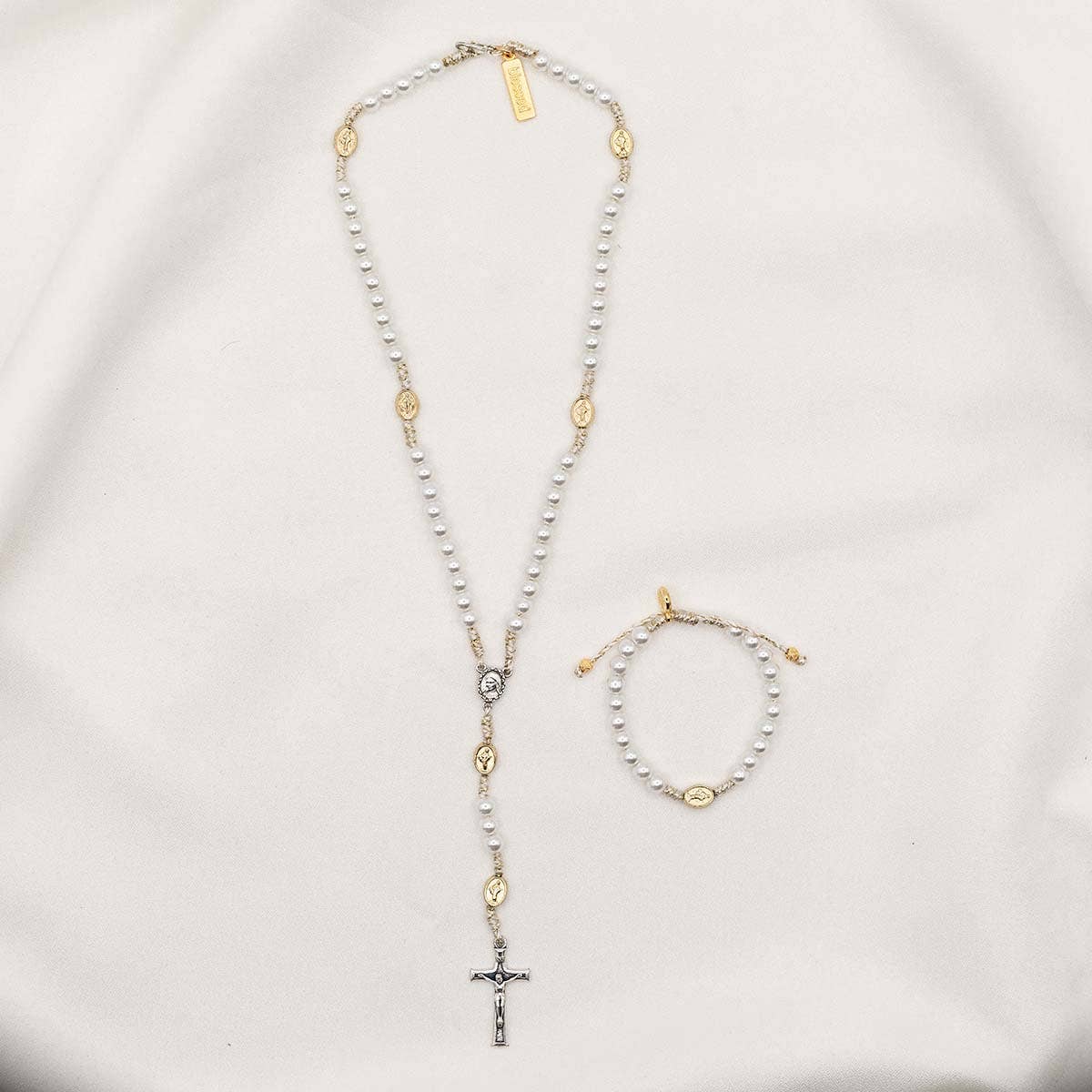 First Communion Set - Gold / White
