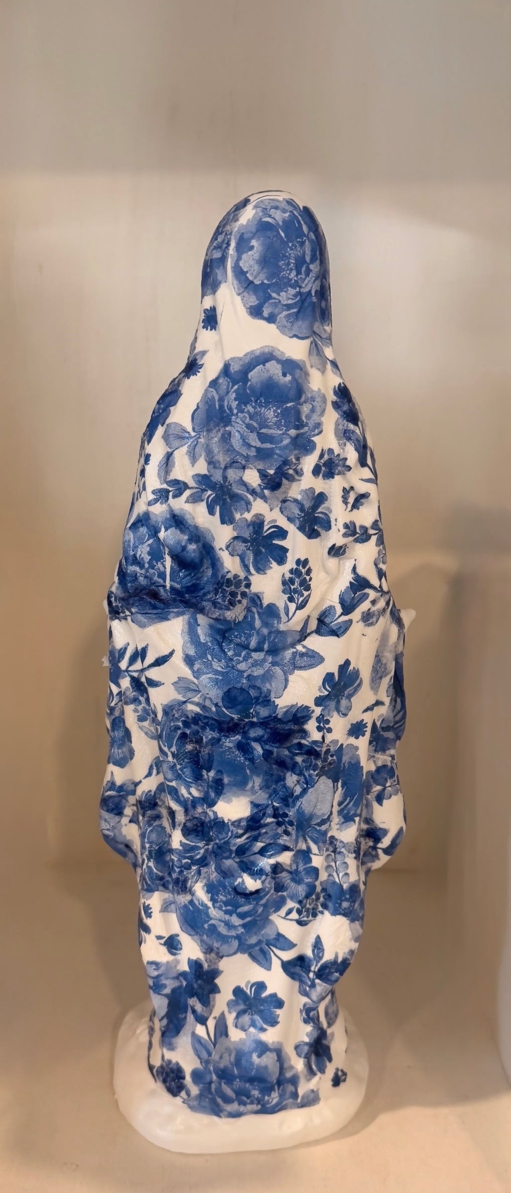 The Virgin Mary in Lace (Dark Blue)