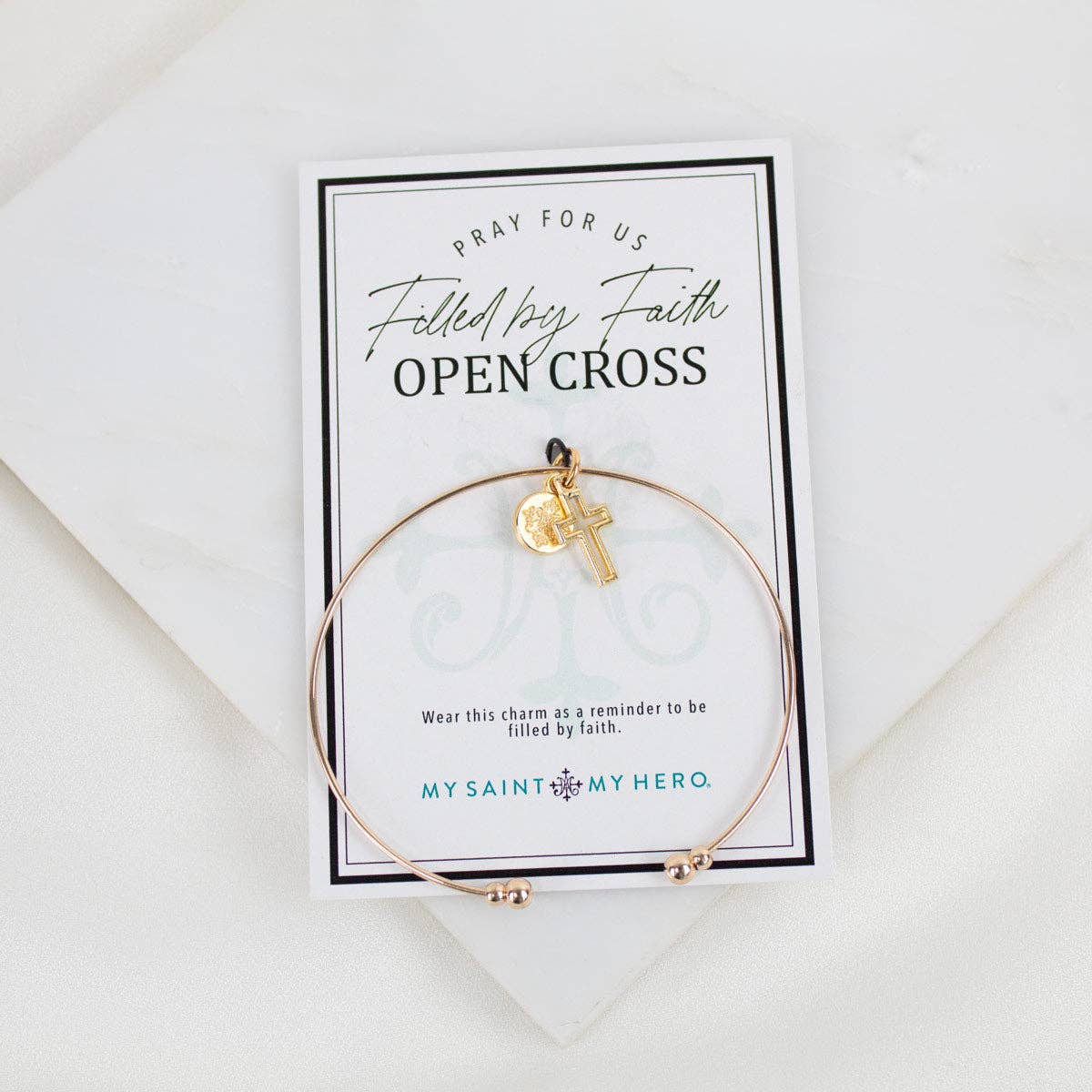 Filled by Faith Cross - Whisper Bangle Cuff