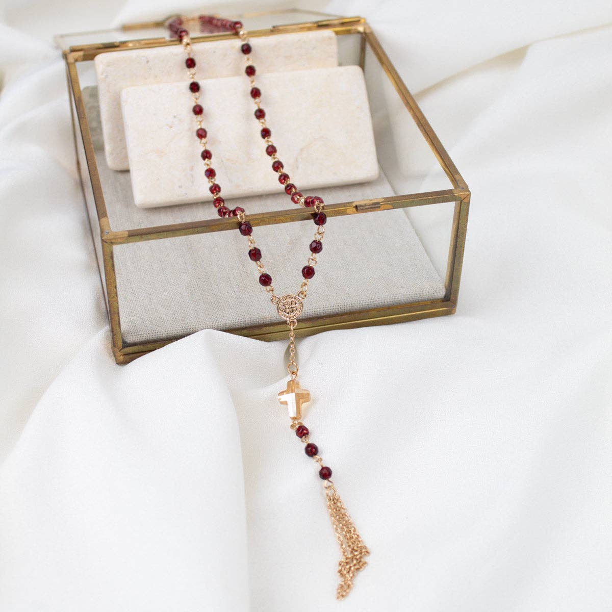 Walk by Faith Rosary Wrap Necklace