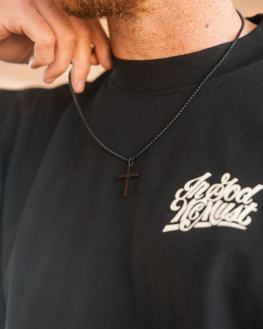 Black Cross Necklace