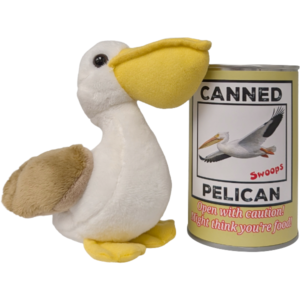 Swoops the Canned Pelican