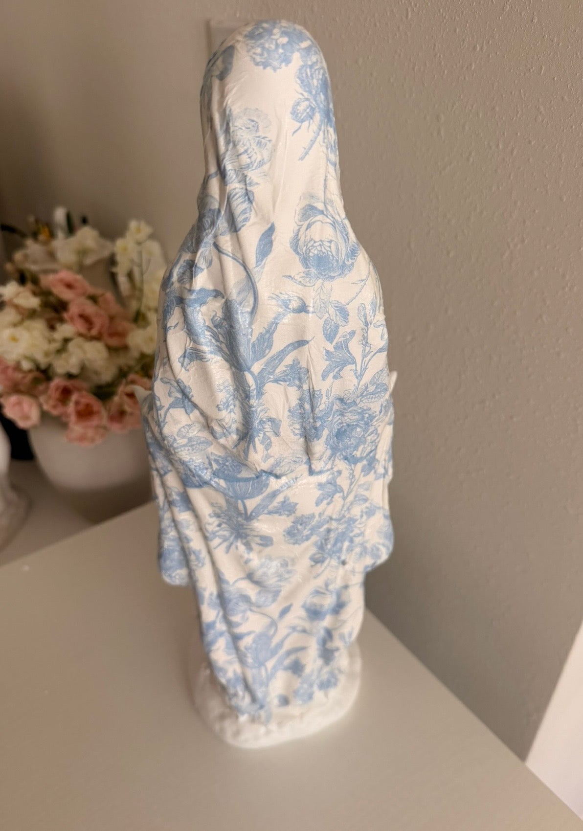 The Virgin Mary in Lace (Light Blue)