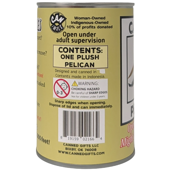 Swoops the Canned Pelican