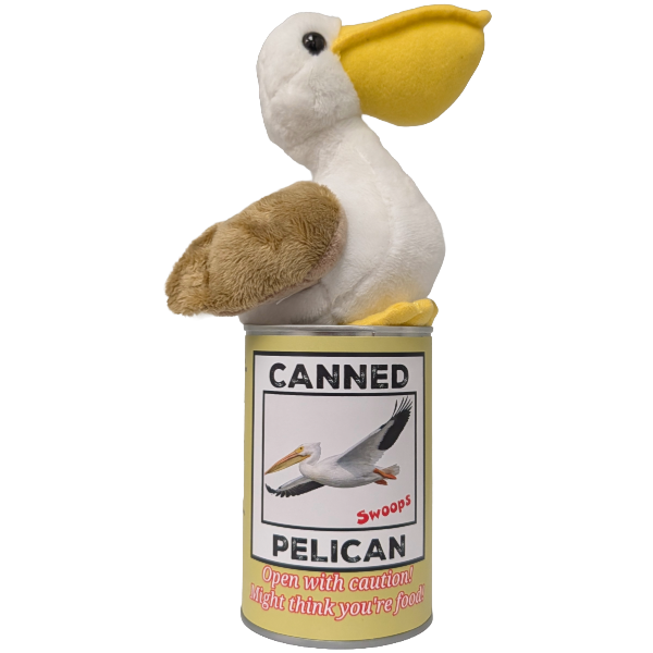 Swoops the Canned Pelican