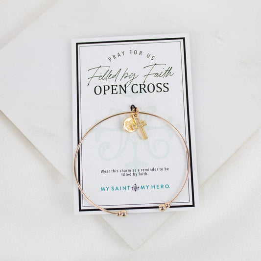 Filled by Faith Cross - Whisper Bangle Cuff