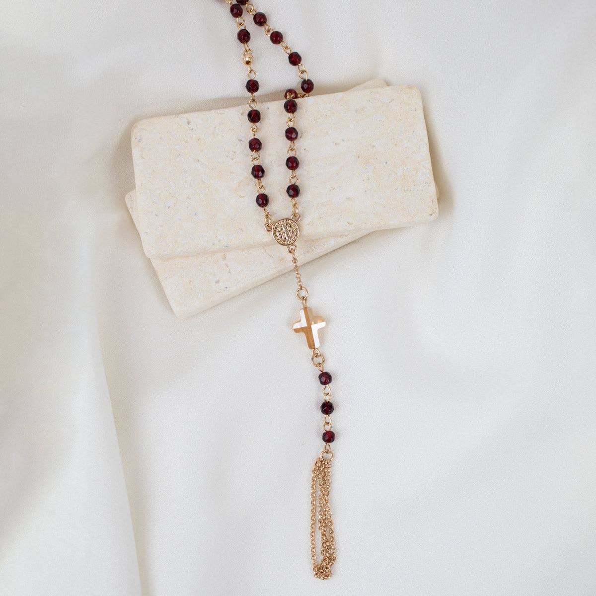 Walk by Faith Rosary Wrap Necklace